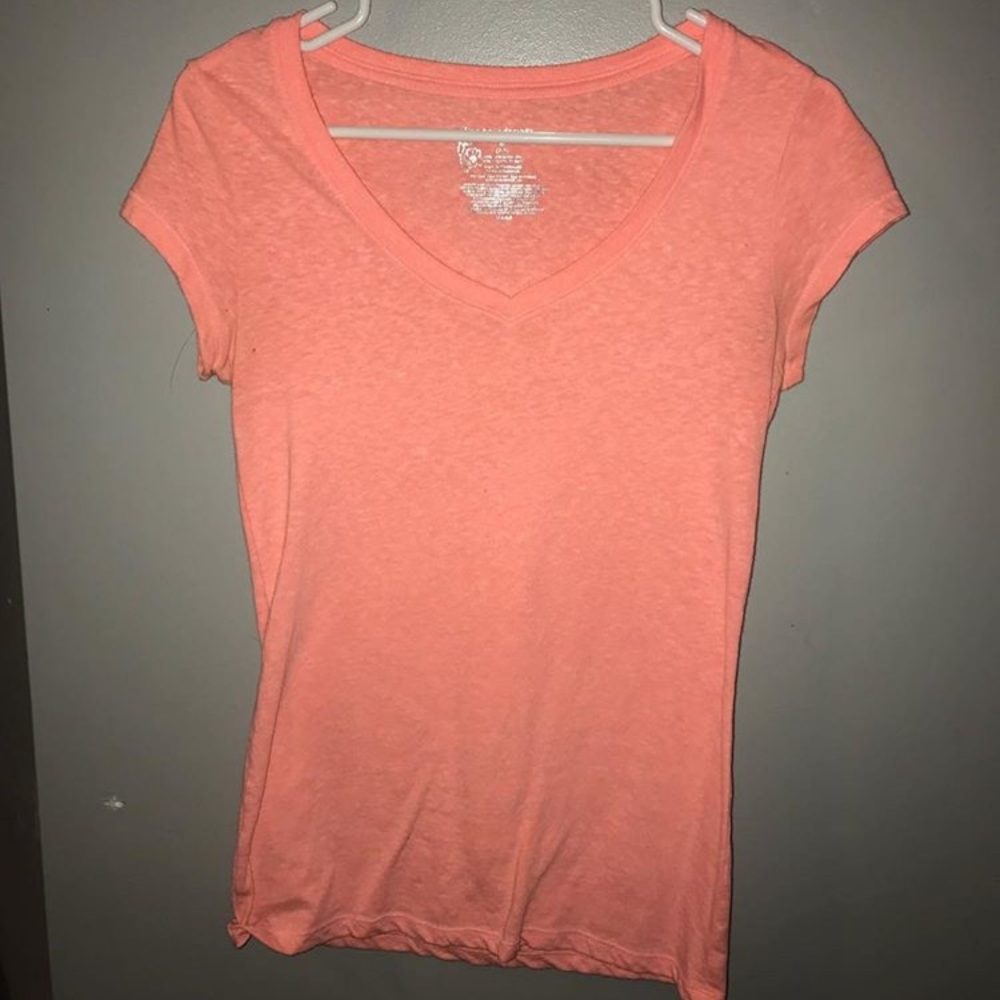 fitted deep v-neck